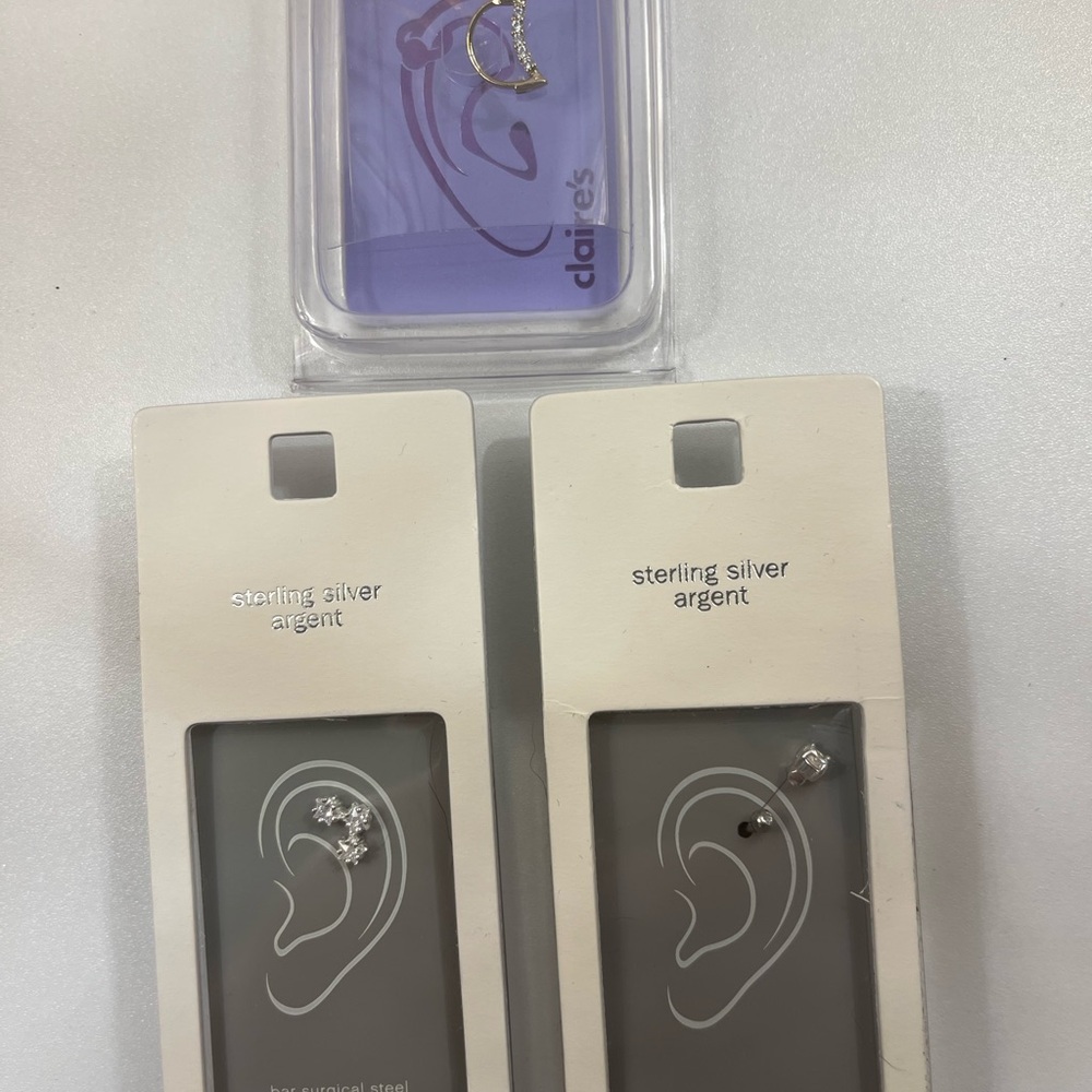 Claire's Surgical Steel Cartilage Earrings